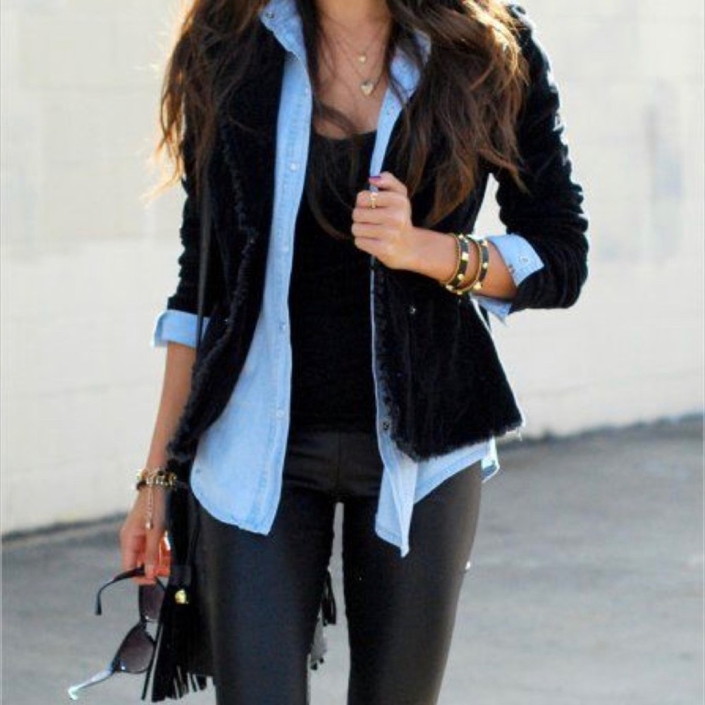 Suede blazer